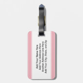 メスの棒の姿のナース ラゲッジタグ (裏面縦)