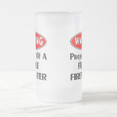 メスの消防士の特性 フロストグラスビールジョッキ (中央)