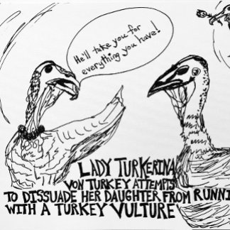 メスの視線が交錯するバレンタイン・ジョーク カード