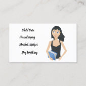 メスの10代の若者は名刺を働かせます 名刺 (裏面)