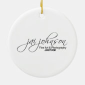 メスの（鳥）ショウジョウコウカンチョウ4 セラミックオーナメント (裏面)