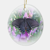 メスのSpicebushのアゲハチョウの蝶 セラミックオーナメント (左)