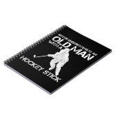 メスはホッケーの老人を過小評価しない ノートブック (左側)