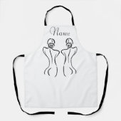 メスアートイラストレーションサンダー_コーブ エプロン (正面)