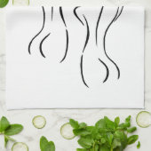 メスアートイラストレーションサンダー_コーブ キッチンタオル (折り畳み)