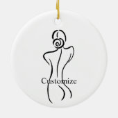 メスアートイラストレーションサンダー_コーブ セラミックオーナメント (裏面)