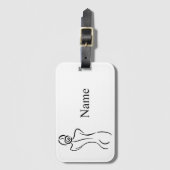 メスアートイラストレーションサンダー_コーブ ラゲッジタグ (正面縦)