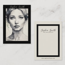 メスイラストレーションイヤリングネックレス表示カード