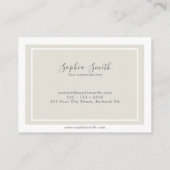 メスイラストレーションポートレート水彩 名刺 (裏面)