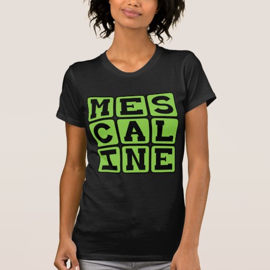 メスカリンの向精神薬 Tシャツ (正面)