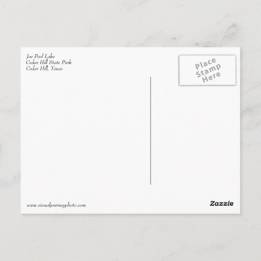 メスキートツリーアットシダーヒルアートポストカード ポストカード (裏面)