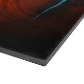 メスキート木材ルックターコイズ象形切削板 カッティングボード (角)