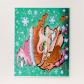 メスクリスマス小妖精や小人ジグソーパズル ジグソーパズル (縦)