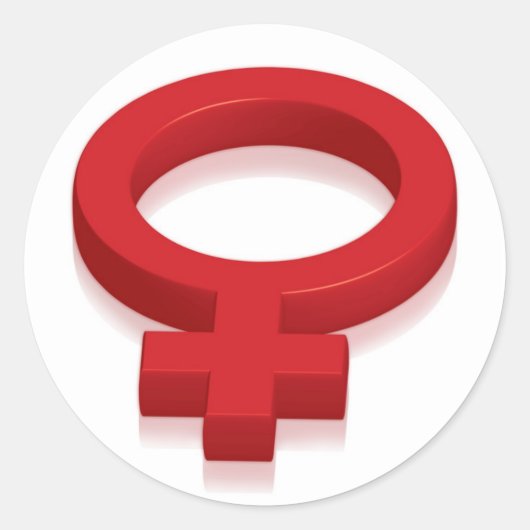 メスシンボル ラウンドシール (正面)