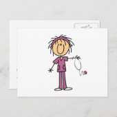 メススティックフィギュアナース ポストカード (正面/裏面)