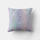 メスタイリッシュイガーリードグリッターヒョウ印刷ユニーク クッション (裏面)