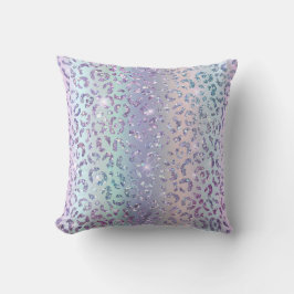 メスタイリッシュイガーリードグリッターヒョウ印刷ユニーク クッション