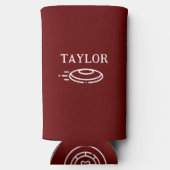 メスディスパーソナライズされたクゴルフ スリム缶クーラー (裏面)