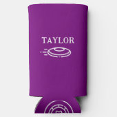 メスディスパーソナライズされたクゴルフ スリム缶クーラー (裏面)