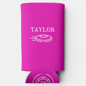 メスディスパーソナライズされたクゴルフ スリム缶クーラー (裏面)