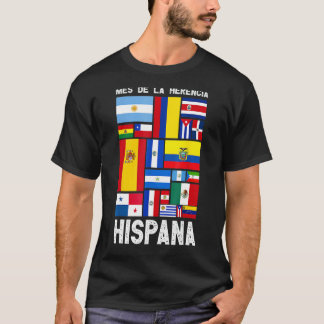 メスナシオナルドゥラヘレンシアヒスパナヒスパニックヘリット Tシャツ