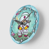 メスナースカスタム格言時計 ラウンド壁時計 (傾斜)