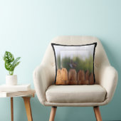 メスハウスフィンチオンウッドフェンスデジタルアート クッション (椅子)