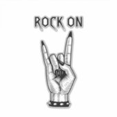 メスハンドロッカーサインアートイラストレーション シール (正面)