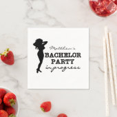 メスバチュラーパーティパーソナライズされた紙ナプキンス スタンダードカクテルナプキン (インサイチュ)