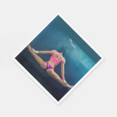 メスフィットネスモデルスプリットThunder_Cove スタンダードランチョンナプキン (角)