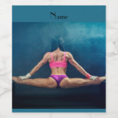 メスフィットネスモデルスプリットThunder_Cove ワインラベル (シングルラベル)