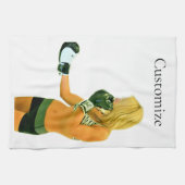 メスフィットネスモデルボクシングThunder_Cove キッチンタオル (横)