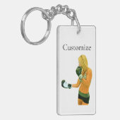 メスフィットネスモデルボクシングThunder_Cove キーホルダー (正面左)