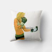 メスフィットネスモデルボクシングThunder_Cove クッション (裏面)