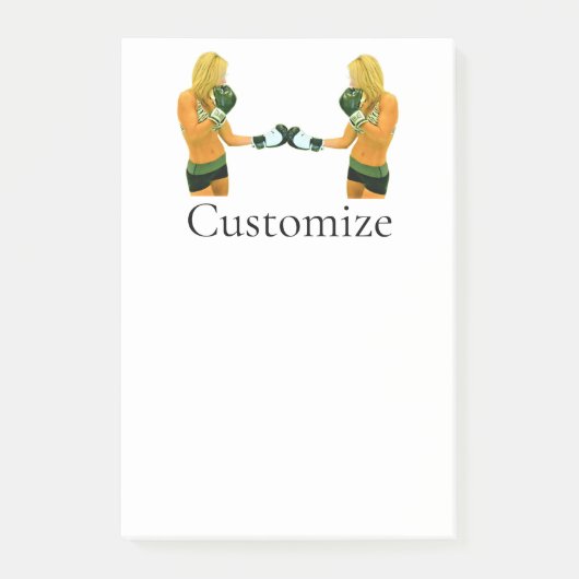 メスフィットネスモデルボクシングThunder_Cove ポストイット (正面)