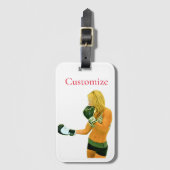 メスフィットネスモデルボクシングThunder_Cove ラゲッジタグ (正面縦)