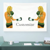 メスフィットネスモデルボクシングThunder_Cove 横断幕 (トレードショー)