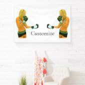 メスフィットネスモデルボクシングThunder_Cove 横断幕 (インサイチュ)