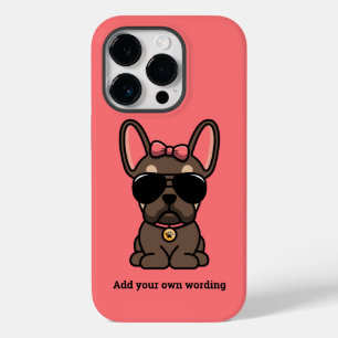 メスブラウンタンフランスのブルドッグ Case-Mate iPhone 14 PROケース