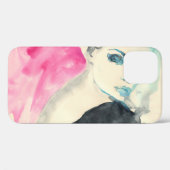 メスポートレート：水彩イラストレーション Case-Mate iPhoneケース (裏面 (横))
