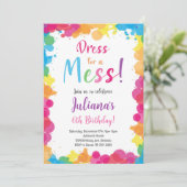 メスメグの誕生日絵画招待状のドレス 招待状 (スタンド正面)