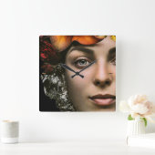 メスメライズ スクエア壁時計 (ホーム)