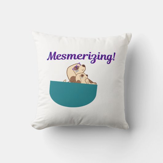 メスメリ犬 クッション (正面)