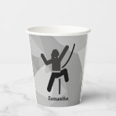 メスロッククライマーデザイン紙カップ 紙コップ (裏面)