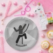 メスロッククライマーデザイン紙プレート ペーパープレート (パーティー)