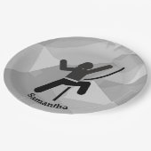 メスロッククライマーデザイン紙プレート ペーパープレート (アングル)