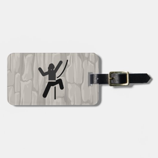 メスロック登山デザイン ラゲッジタグ (正面横)