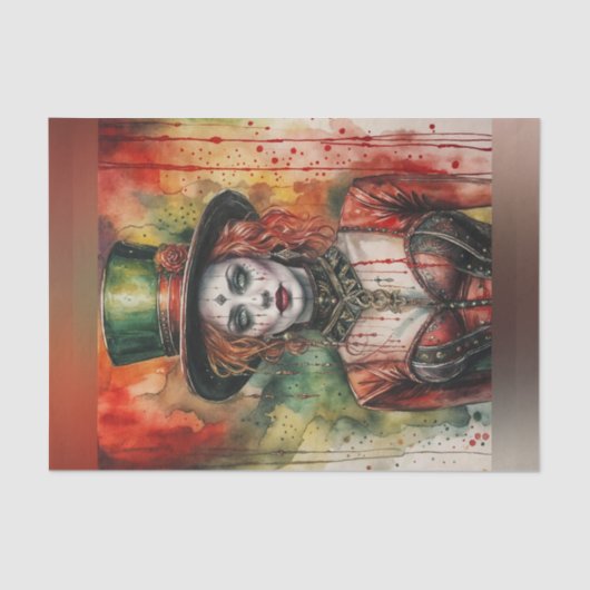 メス回路リングや輪リーダーの分離紙 薄葉紙 (正面)