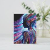 メス姿抽象芸術 ポストカード (スタンド正面)