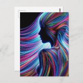 メス姿抽象芸術 ポストカード (正面/裏面)